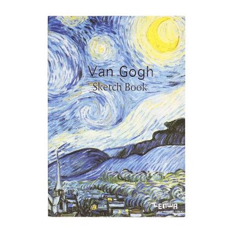 Szkicownik Lenwa A5/120/100g V. van Gogh Gwiaździsta noc
